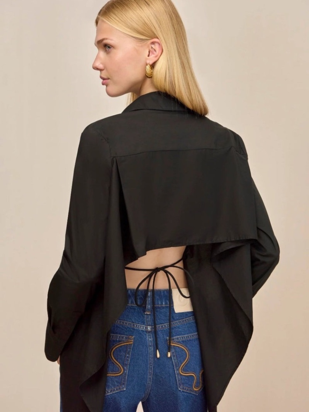 Cult Gaia Emelyn Top in Black Size M NWT